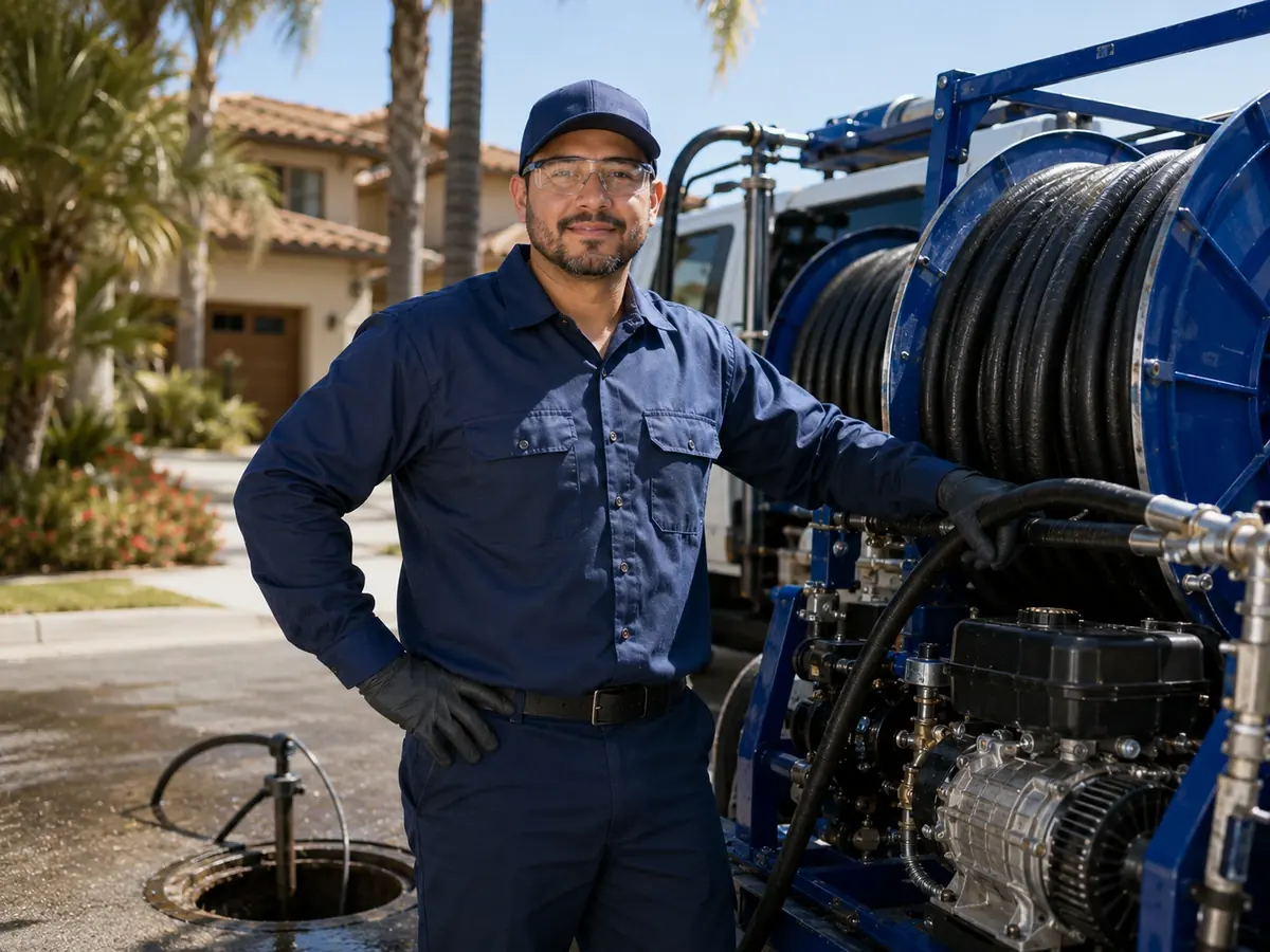 Hydro jet sewer cleaning in Pebble Beach