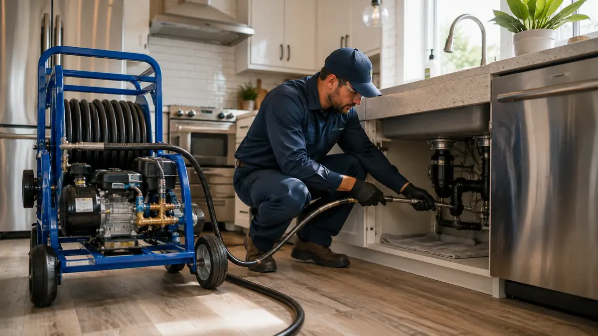 Kitchen Drain Hydro Jetting in Pebble Beach