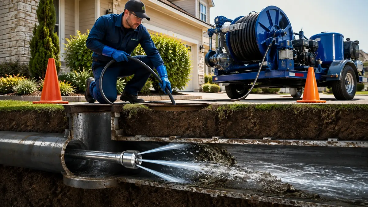 Main Sewer Line Hydro Jet Cleaning in Pebble Beach