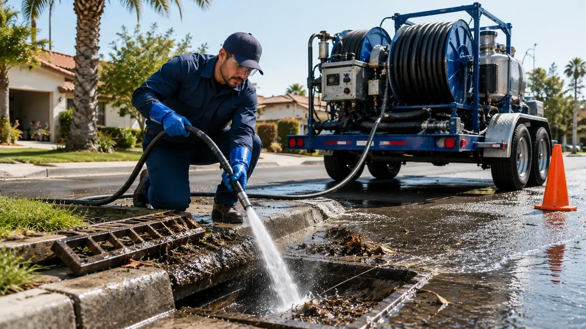 Storm Drain Hydro Jet Cleaning in Pebble Beach